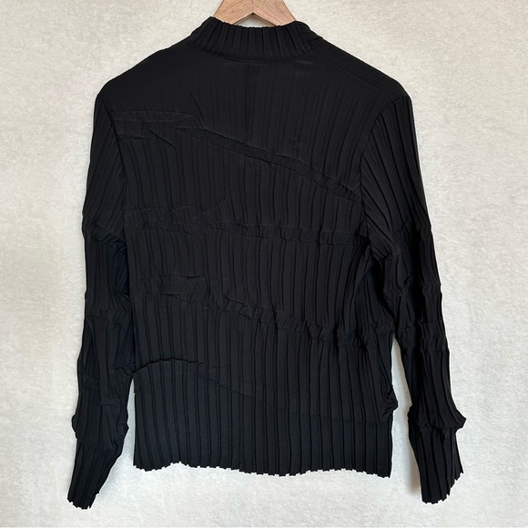 Double Collar Jacket (shirt) by Babette Style # 1K762 Small Black NWOT condition - Picture 10 of 12